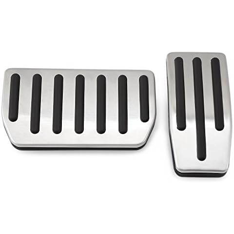 VCiiC Stainless Steel No Drill Fuel Brake Foot Pedals for Tesla Model S and Model X Cover