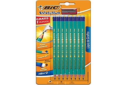 Bic Evolution Matite con Cancellino, 4 Pezzi