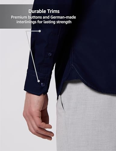 Image of Symbol Premium Men's Mandarin Collar Casual Cotton Poplin Shirt - Regular Fit |Full Sleeve | Pure Cotton (Available in Plus Sizes)