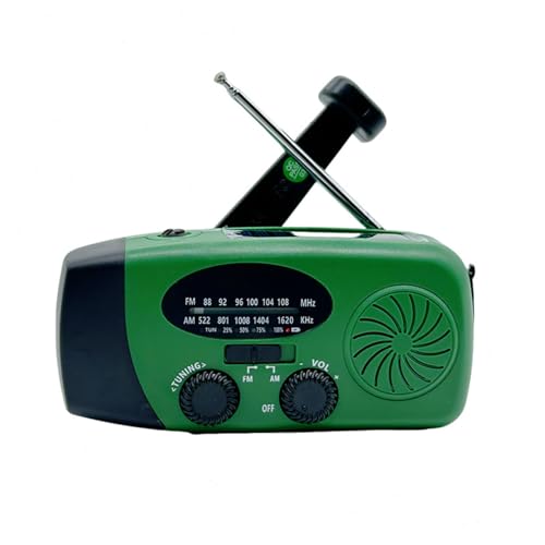 �y�ً}�h�� 3WAY�[�d�z���W�I���C�g �h�Ѓ��W�I �X�g���b�v�t�� �\�[���[/��񂵔��d USB�[�d ���p�Ɩ���� �ЊQ�p �h�� �R���p�N�g ��e��2000mAh �����d�� AM/FM�Ή� �h�ЃO�b�Y �n�k �k�� �Ôg �䕗�Ȃǂً̋}�΍� (�O���[��,2