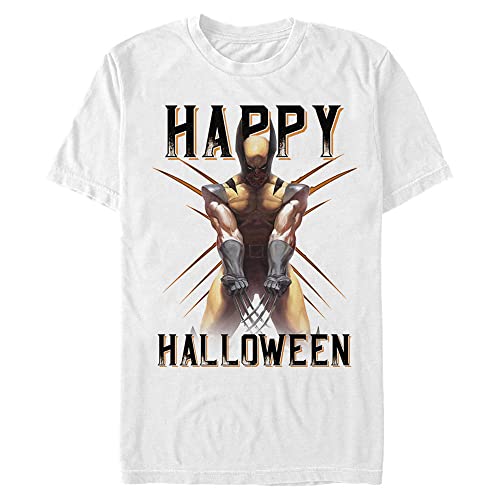 Wolverine Halloween t-shirt homme en coton noir imprimé de comics