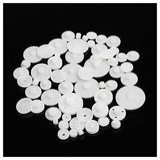 Kerdejar 58 Estilos Ruedas Dentadas Wsfs Engranajes Plástico Todos Los Módulos 0.5 Piezas De Robot Diy Blanco