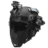 ¿Este conjunto de casco incluye todos los accesorios que se muestran en las imágenes? Sí, este conjunto completo incluye un casco MICH 2000, una máscara facial de malla de acero, unas gafas X800, un soporte para visión nocturna, dos luces de señalización tácticas, un soporte para linterna y una linterna táctica de grado militar.