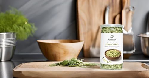 Image of Nature's Park Roasted Fennel Seeds (Saunf) - Mouth Freshener (Pet Jar) 90gm