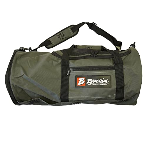 Brachial Premium Herren Sporttasche Travel Grau Wasserabweisend mit Schuhfach - Reisetasche Dufflebag Fitnessstudio Cover