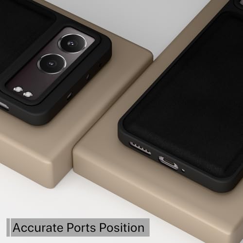 Image of Pikkme Back Cover for OnePlus Nord 4 5G | PU Leather, Full Camera Protection, Super Soft-Touch & Raised Edges Bumper Case (Black)