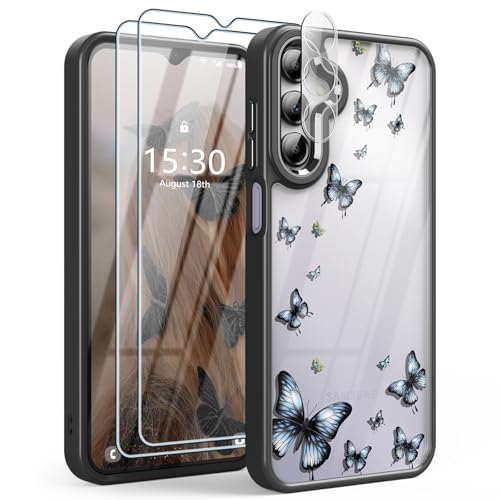 Coque Samsung A14 5G anti-rayure évite les bris d'écran avec ses verres inclus