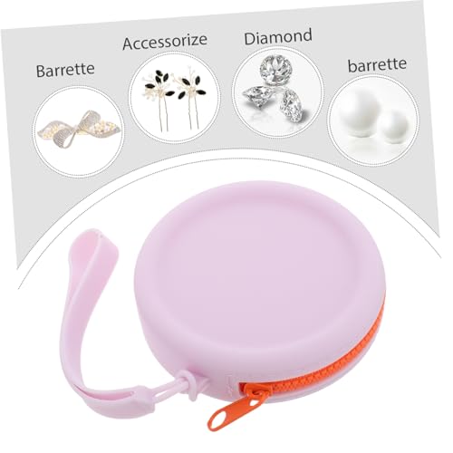 Gatuida Silicone Round Pouch for Coins Earphones and Jewelry Compact Travel Storage Bag for Boys and Girls Adults3