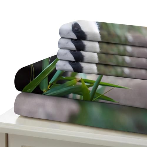 Parure de Lit Panda Ultra Douce avec Housse de Couette Légère 3D - 7