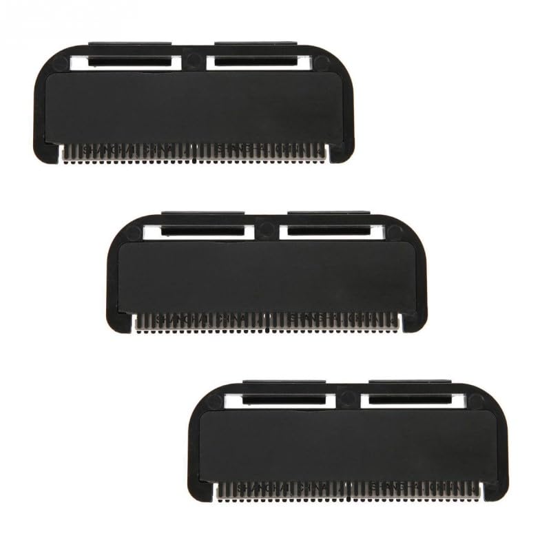 Back Shaver Manual Folding Razor - Replaceable Blade, for Smooth Shaves,Wet &amp; Dry Grooming, 3 Replacement Blades, Back Hair Trimmer for Men &amp; Women(187) (B)