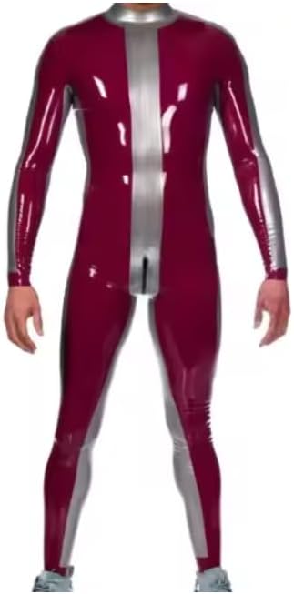 customized 100% Latex MENS Catsuit with bodysuit handmade natural rubber clubwear cosplay