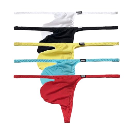 COMLIFE Men's Sexy Big Pouch Briefs Playful Semi-transparent Ice Silk Underwear