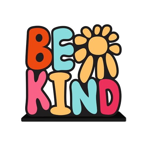 Image of Artvibes Be Kind Motivational Quotes Table Decor for Office Desk | Home Decoration Items | Living Room | Modern Art Wooden Showpiece Decorative Gift item (SP 1180)