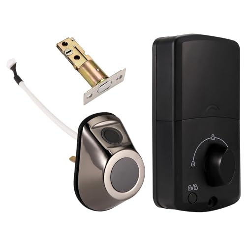 Pesfehhy Cerradura de Puerta Electrónica para Cerradura Inteligente Tuya, Cerradura de Puerta Digital de Entrada Sin Llave, Cerrojo Inteligente con Huella Digital
