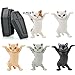 Support Chat Drôle Porte Crayon 6 Pièces Porte Crayon Pour Chat Modèle Ornements Boîte De Rangement Porte Crayon Chats Dansants Avec Cercueil Pour Stylos Casque Accessoires Décoration 5,5 cm