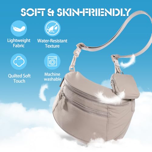 MxDicha Bum Bags for Women Crossbody with Clip-On RFID Blocking Mini Pouch by MxDicha - Used condition - Image 6