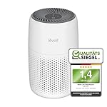 Levoit Luftreiniger Allergiker mit Aromatherapie, HEPA Luftfilter gegen Schimmel, Staub und Tierhaare bis zu 0,3 µm für Schlafzimmer, 7 Watt Energiesparend, 3 Geschwindigkeiten, 25dB, Weiß