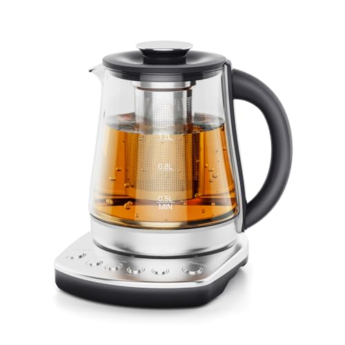 Tetera eléctrica con infusor 1.5L control temperatura miniatura 1