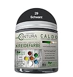 Contura BeGreen 250ml. Kreidefarbe Shabby Chic Möbellack Lack Möbel Farbe Holzlack Natur (29 Schwarz)