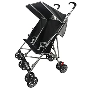 AmorosO Twin Lightweight Umbrella Stroller – Easy to Clean Stroller – Baby Stroller with Four Wheels – Travel-Ready…