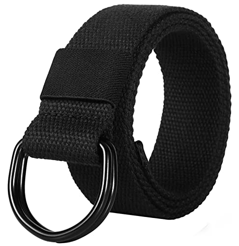 ITIEZY Leinwand Arbeitsgürtel, Herren Gürtel Ohne Löcher Stufenlos Verstellbar Outdoor Stoff Gürtel für Arbeit und Reisen