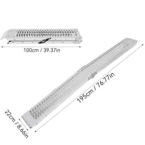 Rampa Plegable de Aluminio para Carga con Capacidad 570 lbs miniatura 2