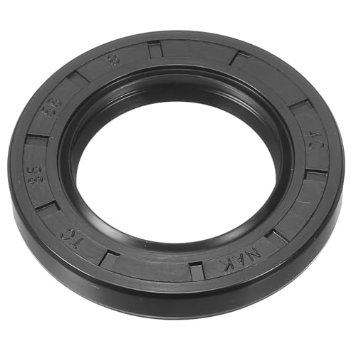 uxcell Oil Seal, TC 35mm x 56mm x 8mm Nitrile Rubber Cover Double Lip with Spring for Mechanical Motive Axle Bearing Shaft, Black