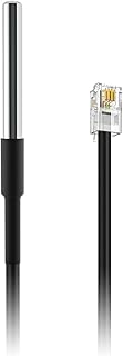 SONOFF DS18B20 Waterproof Temperature Sensor, Works with Smart WiFi Wireless Switch (Sonoff TH Elite/Origin) for Home, Compatible with Alexa, RJ11 Interface
