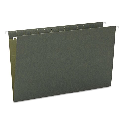 Smead Hanging File Folder, No Tabs, Legal Size, Standard Green, 25 per Box (64110)