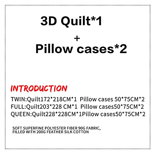 Jiuroow City Night Scene Comforter Set Twin Full Queen Landscape Building Design Bedding Down Alternative Microfiber Duvet Bedding Set With 2 Pillowcases, All Season Cozy Bedding (Twin,F) #TOP1