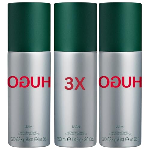 HUGO Man Deodorant Spray 150ml 3 Packs