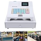 BEIJIAYI Elektrische Registrierkasse mit 48 Tasten, Led-Anzeigen-Kassensystem für den Einzelhandel, Kassenschublade und Thermobondruck
