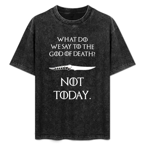 Bild: Not Today III Targaryen Thrones Game of stark Lannister Barath Men's Black T-Shirt Unisex Tee S f�r 18,92 EUR  bei Amazon