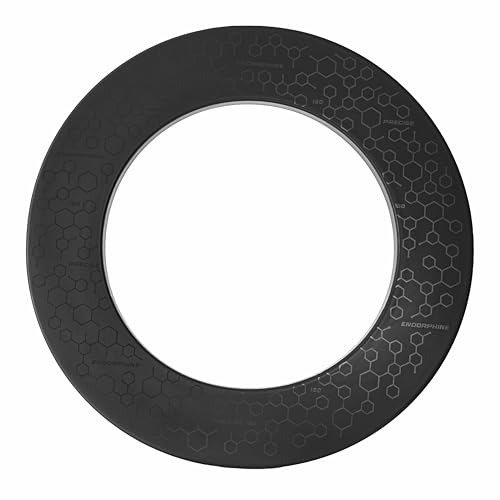 Precise180 - Surround - Endorphine Pro Schwarz - 3 Farben - Wandschutz - Catchring - Dartzubehör - Dartscheibe