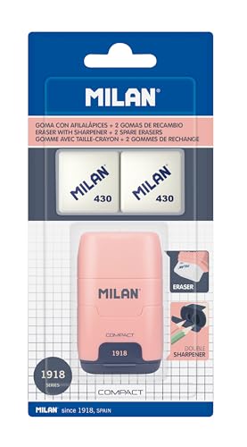 MILAN® Blíster afilaborra COMPACT serie 1918 rosa + 2 gomas de recambio