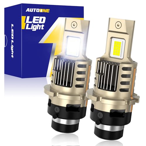 AUTOONE D4S LED Bulb 900% Brighter 3 Min Quick Install 20 Years Lifespan No Flicker 99% Compatibility
