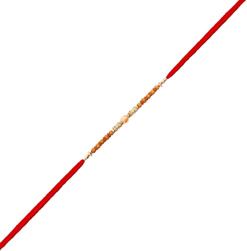 Vista 5 de RakhiRakhi for BrotherRudraksha RakhiSend rakhi to USARakhi for Brother with Gift SetRakhi Braceletrakhi for brother and bhabhiRakhi Set