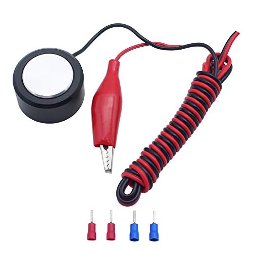 KingYH 1 Pieza de Fresadora CNC Z-Axis Herramienta de Ajuste de Placa Táctil Sonda de Auto Comprobación con Enchufe para Fresadora Grabado CNC Accesorios de Máquina de Grabado