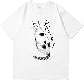 [Tikvive] 富江 伊藤潤二 Junji Ito アニメ 漫画 Tシャツ 流行 メンズ レディース 夏服 綿 プリント スポーツ トップス 半袖 無地 ゆったり 男女兼用 大きいサイズ 肌着 ファッション