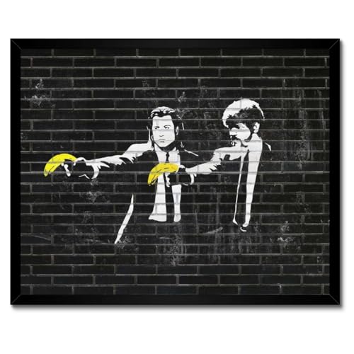 Poster Banan fiction H1604M cadre blanc décoration murale premium