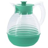 DESIGN RÉTRO LAGUNE - Inspirée des pichets des années 50-60 avec un coloris vert doux évoquant fraîcheur et élégance.