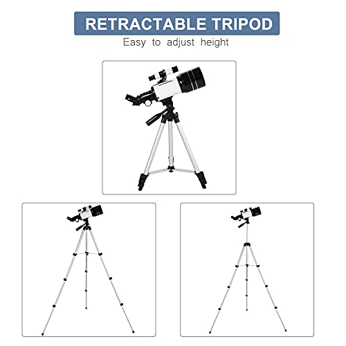 Telescopio monocular refractor astronómico 150X 70mm miniatura 7