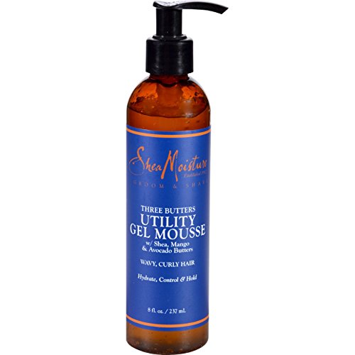 SheaMoisture 8 oz For Men Three Butters Utility Gel Mousse