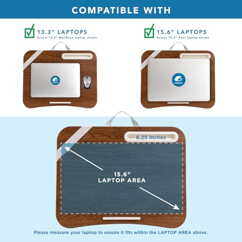 Image of LAPGEAR Designer Lap Desk - Watercolor Leaves, 2-Pack with Storage Basket