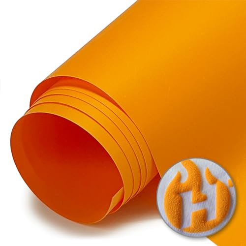 HT Puff Heat Transfer Vinyl 20" Tangerine 54 Yards