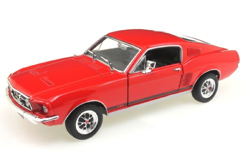 Preisvergleich Produktbild Ford Mustang GT, rot, 1967, Modellauto, Fertigmodell, Welly 1:24