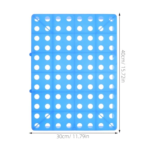 Paleta de plástico azul transpirable y resistente para almacenamiento funcional 2