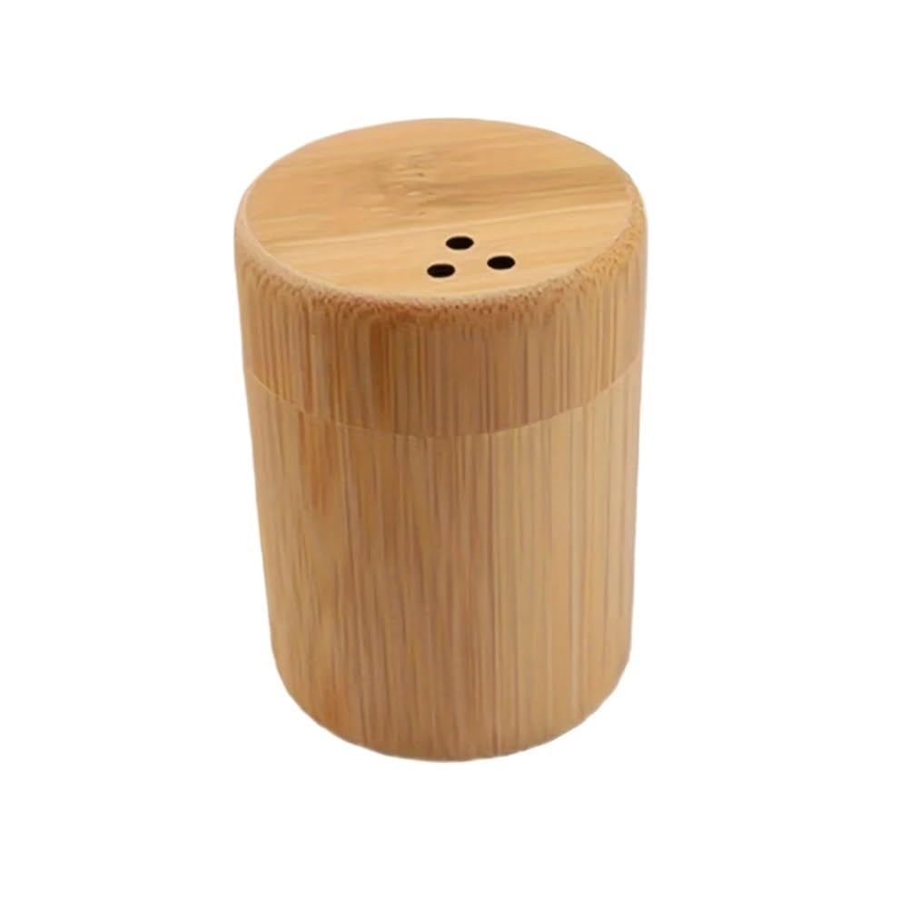 Tianshengqi Brown Toothpick Holder, Wooden Jar, Rural Portable Decorative Box, Storage For Hotel Kitchen