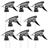 Plastic Spray Bottle Nozzle Spray Bottle Mist Spray Stream Trigger Replacement Parts Fits 8 oz /16 oz 28/400 Spray Bottle Trigger Sprayer Bottle Nozzles With Pipes 8Pcs (Black)