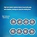 JCXYL EV 90mm/100mm Competition Speed Inline Skate Wheels 85A for PU Single Row Roller Skate Wheel Replacement Training Set of 8,Blue,90mm